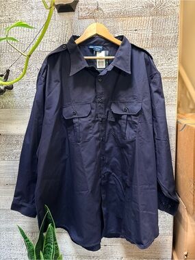 Propper | NWT Dark Navy Tactical Dress Long-Sleeved Shirt - Men's 4XL